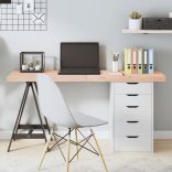 kezeletlen tömör tölgyfa asztallap 140x60x(2-6) cm