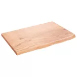 világosbarna kezelt tömör tölgyfa asztallap 60x40x2 cm