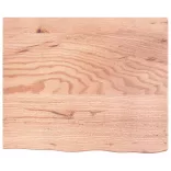 világosbarna kezelt tömör tölgyfa asztallap 60x50x(2-6) cm