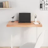 világosbarna kezelt tömör tölgyfa asztallap 80x40x(2-6) cm