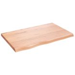 világosbarna kezelt tömör tölgyfa asztallap 80x50x(2-4) cm