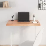 világosbarna kezelt tömör tölgyfa asztallap 80x50x(2-6) cm