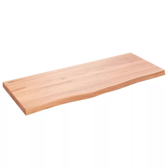 világosbarna kezelt tömör tölgyfa asztallap 100x40x(2-4) cm