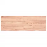 világosbarna kezelt tömör tölgyfa asztallap 120x40x(2-4) cm