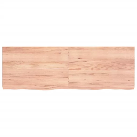 világosbarna kezelt tömör tölgyfa asztallap 120x40x(2-4) cm