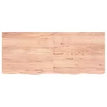 világosbarna kezelt tömör tölgyfa asztallap 120x50x(2-4) cm