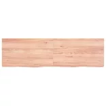 világosbarna kezelt tömör tölgyfa asztallap 140x40x(2-4) cm