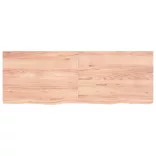 világosbarna kezelt tömör tölgyfa asztallap 140x50x(2-4) cm