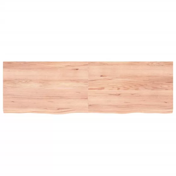 világosbarna kezelt tömör tölgyfa asztallap 160x50x(2-4) cm