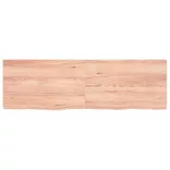 világosbarna kezelt tömör tölgyfa asztallap 160x50x(2-6) cm