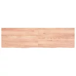 világosbarna kezelt tömör tölgyfa asztallap 180x50x(2-6) cm