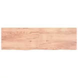 világosbarna kezelt tömör tölgyfa asztallap 200x60x(2-4) cm