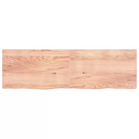 világosbarna kezelt tömör tölgyfa asztallap 200x60x(2-4) cm