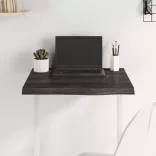 sötétbarna kezelt tömör tölgyfa asztallap 60x60x(2-4) cm