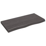 sötétbarna kezelt tömör tölgyfa asztallap 100x50x(2-6) cm