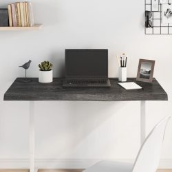   sötétbarna kezelt tömör tölgyfa asztallap 100x60x(2-4) cm