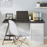 sötétbarna kezelt tömör tölgyfa asztallap 120x60x(2-4) cm