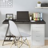 sötétbarna kezelt tömör tölgyfa asztallap 120x60x(2-6) cm