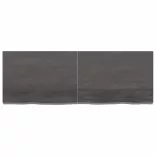 sötétbarna kezelt tömör tölgyfa asztallap 140x50x(2-6) cm