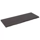 sötétbarna kezelt tömör tölgyfa asztallap 160x60x(2-6) cm
