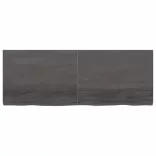 sötétbarna kezelt tömör tölgyfa asztallap 160x60x(2-6) cm