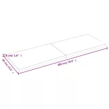 sötétbarna kezelt tömör tölgyfa asztallap 180x60x(2-4) cm