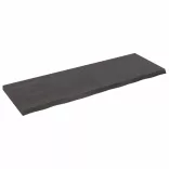 sötétbarna kezelt tömör tölgyfa asztallap 180x60x(2-6) cm