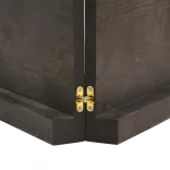 sötétbarna kezelt tömör tölgyfa asztallap 200x60x(2-6) cm