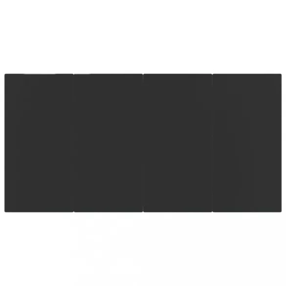 7 részes sötétszürke kerti étkezőgarnitúra