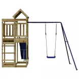 impregnált fenyőfa kültéri játszószett