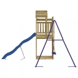 impregnált fenyőfa kültéri játszószett