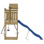 impregnált fenyőfa kültéri játszószett