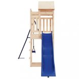 tömör fenyőfa kültéri játszószett