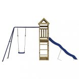 impregnált fenyőfa kültéri játszószett