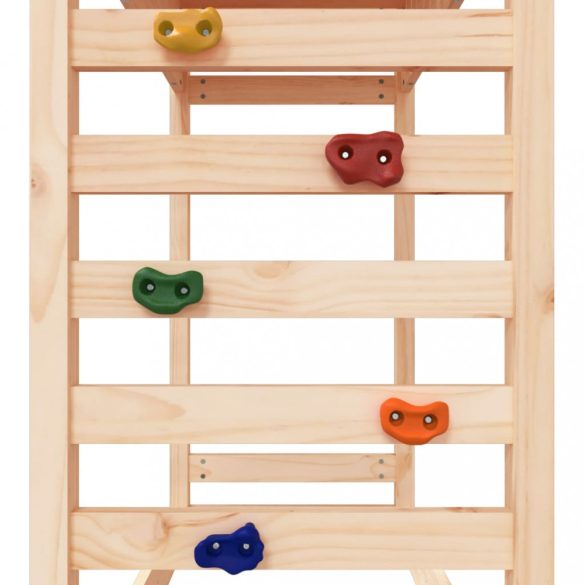 tömör fenyőfa kültéri játszószett