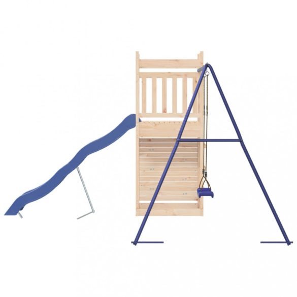 tömör fenyőfa kültéri játszószett