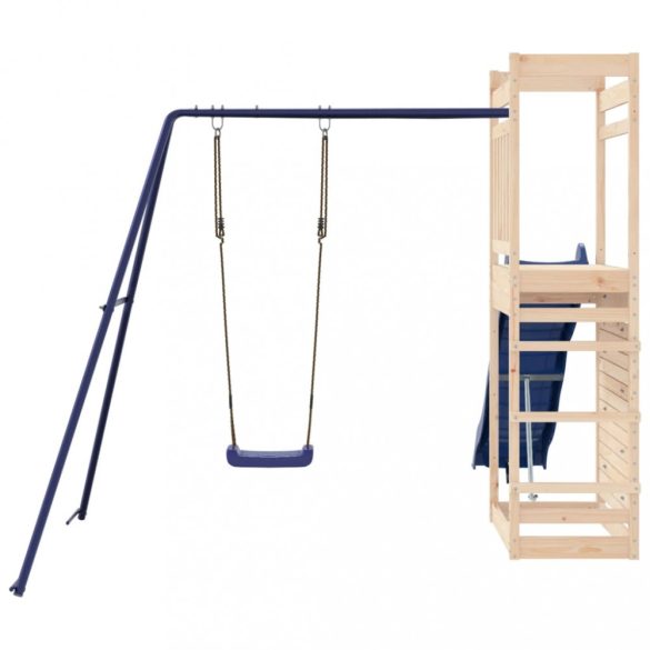 tömör fenyőfa kültéri játszószett