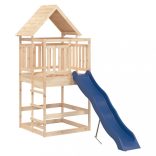 tömör fenyőfa kültéri játszószett
