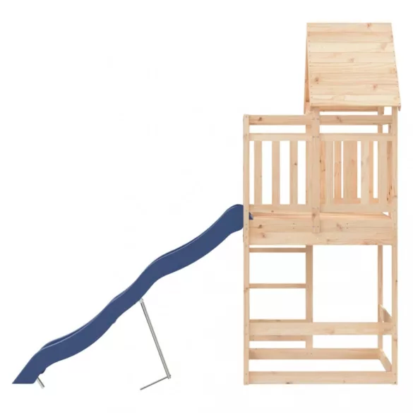 tömör fenyőfa kültéri játszószett