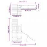 tömör duglászfenyő kültéri játszószett