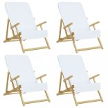 4 db fehér 400 GSM szövet strandtörölköző 60 x 135 cm