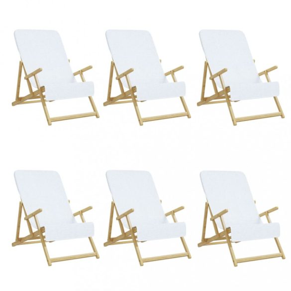 6 db fehér 400 GSM szövet strandtörölköző 60 x 135 cm