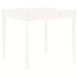 fehér 3 részes tömör fenyőfa kerti bisztrószett