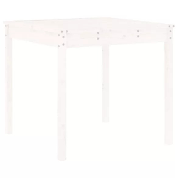 fehér 3 részes tömör fenyőfa kerti bisztrószett