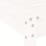 fehér 3 részes tömör fenyőfa kerti bisztrószett