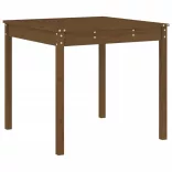 mézbarna 3 részes tömör fenyőfa kerti bisztrószett