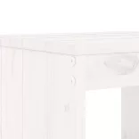 fehér 3 részes tömör fenyőfa kerti bárszett