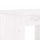 fehér 5 részes tömör fenyőfa kerti bárszett