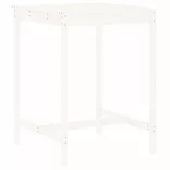 fehér 5 részes tömör fenyőfa kerti bárszett