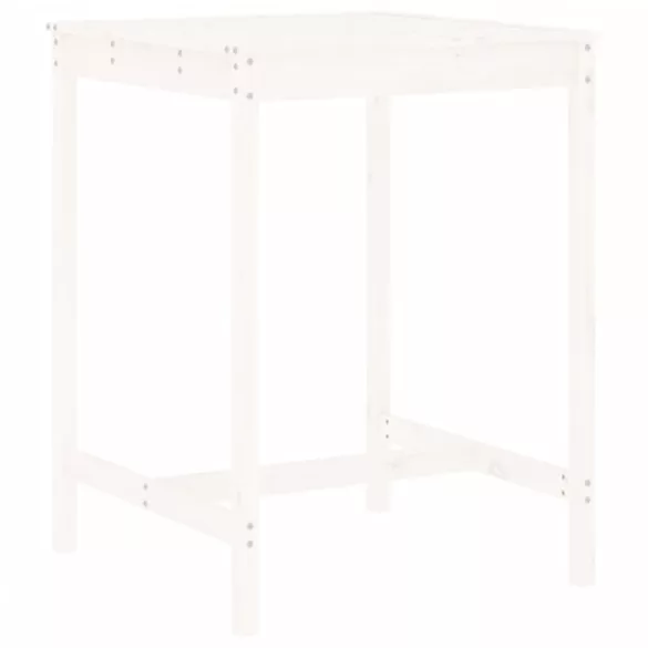 fehér 3 részes tömör fenyőfa kerti bárszett